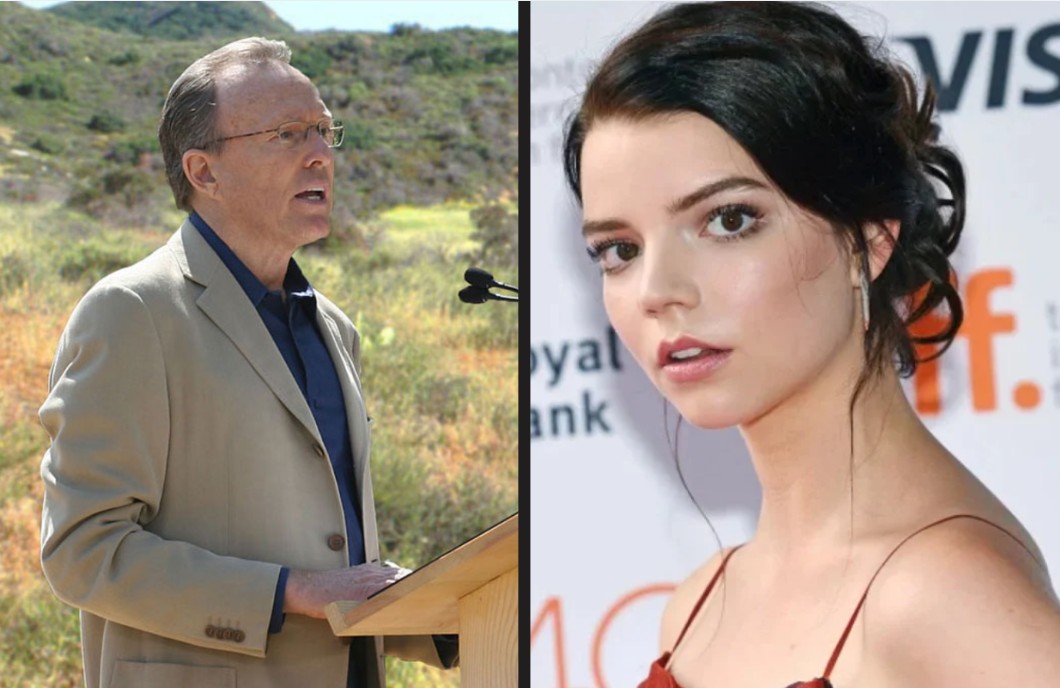 Donald Bren and Anya Taylor-Joy